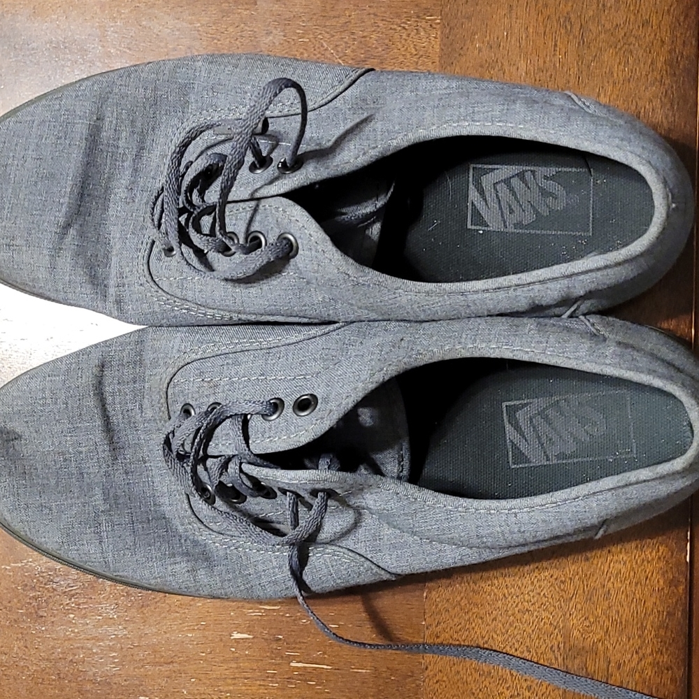 Men's Grey Vans Size 11